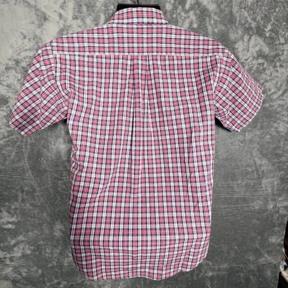 Ralph Lauren Boys Short Sleeve Button Down Shirt M 12-14 Multicolor‎ Plaid